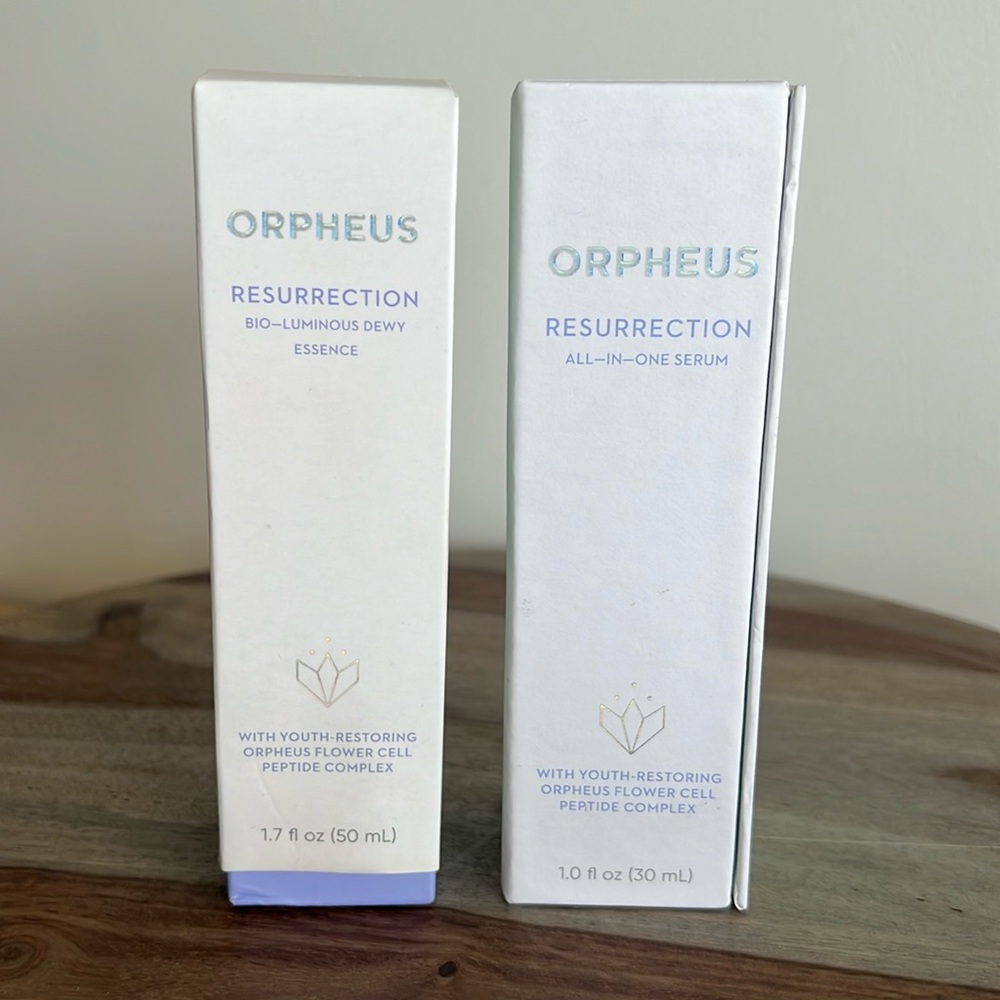 NEW Orpheus Resurrection All-In Serum & Bio-Luminous Dewy Essence